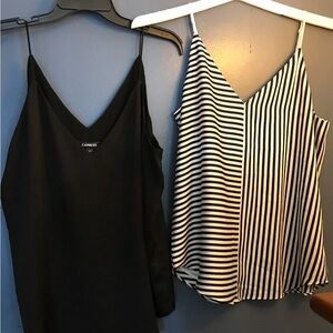 Express Monochrome Striped Tops